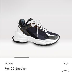 Louis Vuitton Monogram Black and White Sneakers